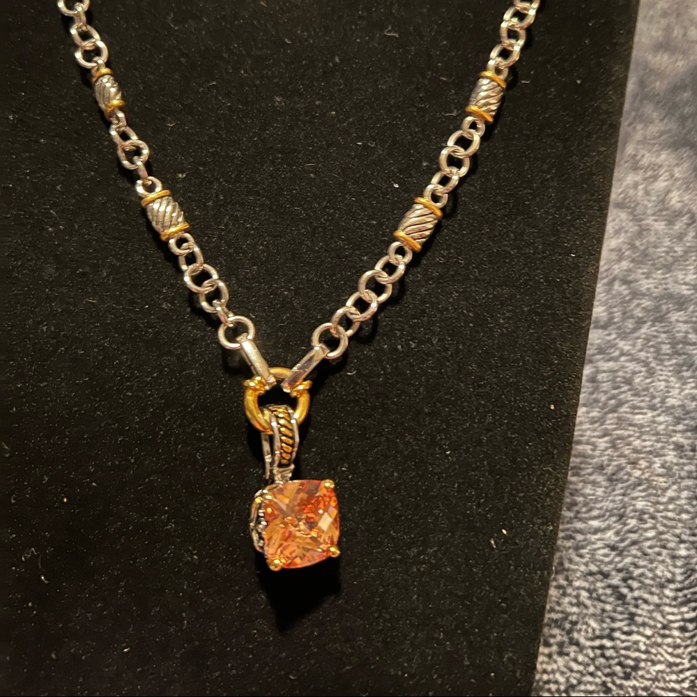 Topaz Signature Pendant and necklace